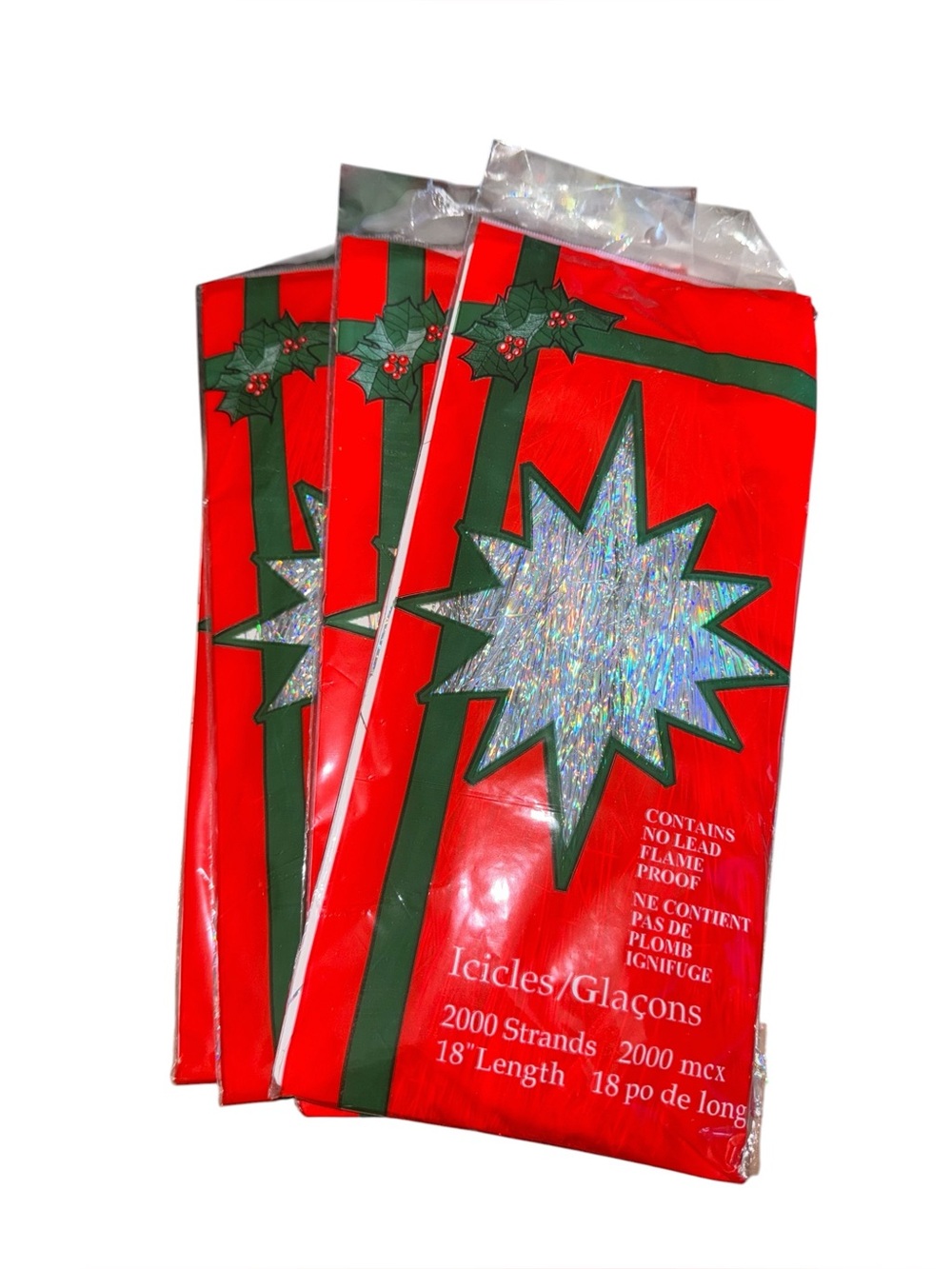 Vintage icicle tree decor